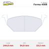 Set pastillas CL Brakes 4088 eje delantero para Volkswagen Polo