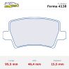 Set pastillas CL Brakes 4138 eje trasero para Honda Civic Type R FN2