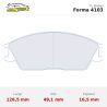 Set pastillas CL Brakes 4103 eje delantero para Hyundai Getz TB