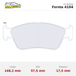 Set pastillas CL Brakes 4104 eje delantero para BMW Z3 E36/7