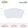 Set pastillas CL Brakes 4104 eje delantero para BMW Z3 E36/7