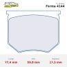Set pastillas CL Brakes 4144 eje delantero para Lotus Elan