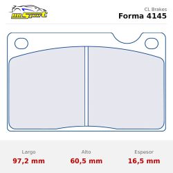 Set pastillas CL Brakes 4145 eje delantero para Volvo 240