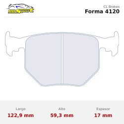 Set pastillas CL Brakes 4120 eje trasero para BMW M3 E46/M5 E34/Z4 E85
