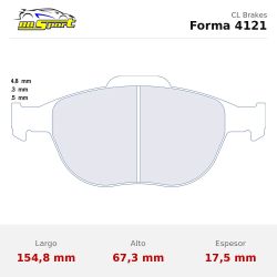 Set pastillas CL Brakes 4121 eje delantero para Ford Fiesta/Focus
