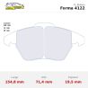 Set pastillas CL Brakes 4122 eje delantero para Volkswagen Golf 5/Golf 6/Polo 6R/Scirocco MK3, Audi TT 8J y Peugeot 207/208