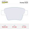 Set pastillas CL Brakes 4123 eje trasero para Peugeot 207