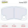 Set pastillas CL Brakes 4127 eje trasero para Porsche 911 997