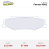 Set pastillas CL Brakes 4091 eje trasero para Chevrolet Corvette C5/Corvette C6