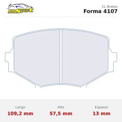 Set pastillas CL Brakes 4107 eje delantero para Mazda MX-5 NA/MX-5 NB