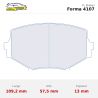 Set pastillas CL Brakes 4107 eje delantero para Mazda MX-5 NA/MX-5 NB