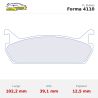 Set pastillas CL Brakes 4110 eje trasero para Mazda MX-5 NA