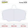 Set pastillas CL Brakes 4028 eje delantero para Fiat Barchetta/Punto