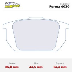 Set pastillas CL Brakes 4030 eje trasero para Alfa Romeo 155/GTV y Fiat Barchetta/Coupe/Punto