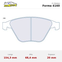 Set pastillas CL Brakes 4160 eje delantero para BMW M3 E9X