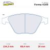 Set pastillas CL Brakes 4160 eje delantero para BMW M3 E9X