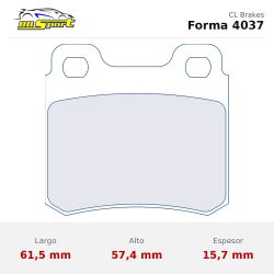 Set pastillas CL Brakes 4037 eje trasero para Vauxhall Astra