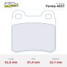 Set pastillas CL Brakes 4037 eje trasero para Vauxhall Astra