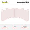 Set pastillas CL Brakes 5005W43T20 eje delantero y trasero para Peugeot 206