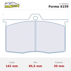 Set pastillas CL Brakes 4159 eje delantero y trasero para BMW E26