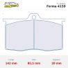 Set pastillas CL Brakes 4159 eje delantero y trasero para BMW E26