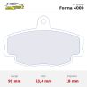 Set pastillas CL Brakes 4000 eje delantero para Peugeot 309 y Alpine GTA