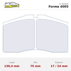 Set pastillas CL Brakes 4005T17 eje delantero y trasero para Porsche 911 964/911 993/959/968