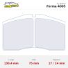 Set pastillas CL Brakes 4005T17 eje delantero y trasero para Porsche 911 964/911 993/959/968