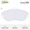 Set pastillas CL Brakes 4006 eje delantero para Audi 80