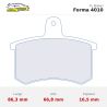 Set pastillas CL Brakes 4010 eje trasero para Volkswagen Golf 2 y Audi 80