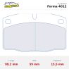 Set pastillas CL Brakes 4012 eje delantero para Lotus Elan y Vauxhall Nova