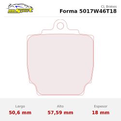 Set pastillas CL Brakes 5017W46T18