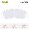 Set pastillas CL Brakes 4044 eje delantero para Honda Civic MK6 EK-EM/Integra DC2