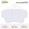 Set pastillas CL Brakes 4050T18.5 eje delantero y trasero para Porsche 911 996 GT2/GT3/911 997/Boxster/Cayman 987