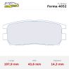 Set pastillas CL Brakes 4052 eje trasero para Mitsubishi Lancer EVO 4-5-6/Pajero