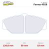 Set pastillas CL Brakes 4026 eje delantero para Renault Megane I, Alpine A610, Citroën C2 y Peugeot 306