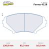 Set pastillas CL Brakes 4128 eje delantero para Mazda RX-8 SE3P