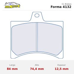 Set pastillas CL Brakes 4132 eje delantero para Citroën Visa