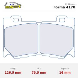 Set pastillas CL Brakes 4170 eje delantero para Nissan 370Z Z34/400Z RZ34