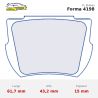 Set pastillas CL Brakes 4198 eje delantero y trasero para Lotus Elan y Turner 950