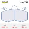 Set pastillas CL Brakes 4199 eje delantero y trasero para Lotus 3-Eleven/Evora…, McLaren 570S/650S… y Morgan Aero 8