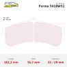 Set pastillas CL Brakes 5018W51T29 eje delantero y trasero para Chevrolet Corvette C7, Ginetta LMP3 y Porsche 911 997