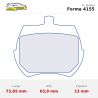 Set pastillas CL Brakes 4155 eje delantero para Mg Midget