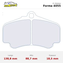 Set pastillas CL Brakes 4055 eje delantero para Porsche 911 996 GT2/GT3/911 997