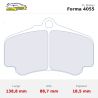 Set pastillas CL Brakes 4055 eje delantero para Porsche 911 996 GT2/GT3/911 997