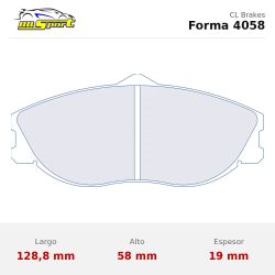 Set pastillas CL Brakes 4058 para pinzas Brembo Racing