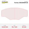 Set pastillas CL Brakes 5003W48T16 eje delantero para Citroën Saxo y Caterham Seven