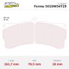 Set pastillas CL Brakes 5019W54T29 eje delantero para BMW Z4 E89 y McLaren MP4