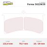 Set pastillas CL Brakes 5022W39T16 eje delantero para Opel Adam