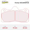 Set pastillas CL Brakes 5031W50T16 eje delantero y trasero para Lotus 3-Eleven…, Aston Martin Vanquish y Peugeot 206…